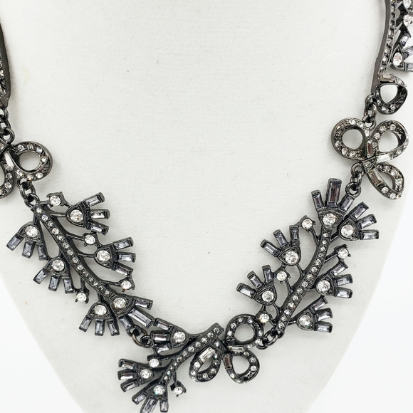 - Statement Necklace • Gunmetal w/ Gray Bling - Picture 3 of 8